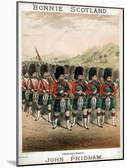 Bonnie Scotland, Sheet Music Cover, C1860-T Packer-Mounted Giclee Print