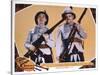 Bonnie Scotland, US Lobbycard, L-R: Stan Laurel, Oliver Hardy, 1935-null-Stretched Canvas