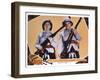 Bonnie Scotland, US Lobbycard, L-R: Stan Laurel, Oliver Hardy, 1935-null-Framed Art Print