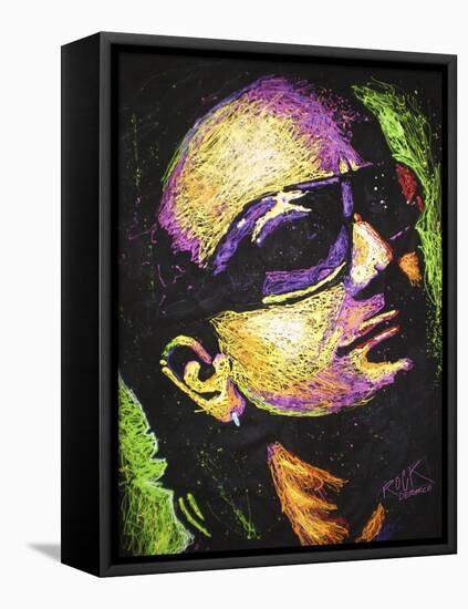 Bono Drip 002-Rock Demarco-Framed Stretched Canvas