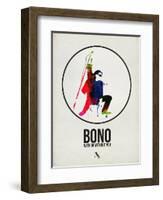 Bono Watercolor-David Brodsky-Framed Art Print