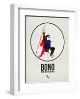 Bono Watercolor-David Brodsky-Framed Art Print