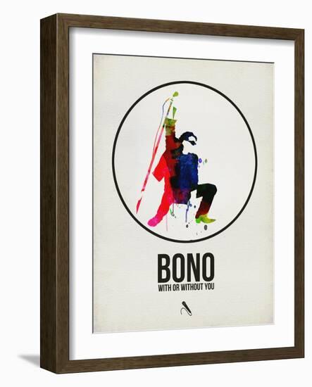 Bono Watercolor-David Brodsky-Framed Art Print