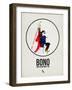 Bono Watercolor-David Brodsky-Framed Art Print