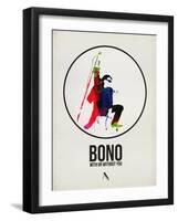 Bono Watercolor-David Brodsky-Framed Art Print