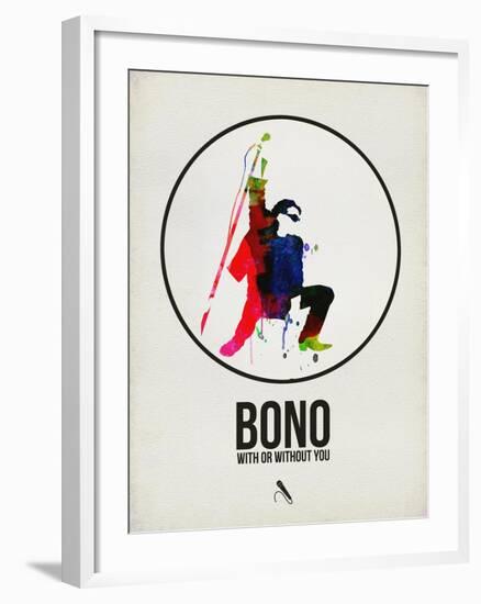 Bono Watercolor-David Brodsky-Framed Art Print