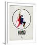 Bono Watercolor-David Brodsky-Framed Art Print