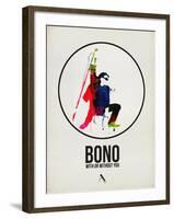 Bono Watercolor-David Brodsky-Framed Art Print