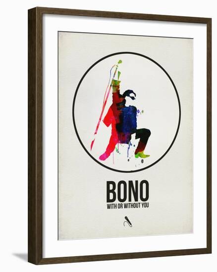 Bono Watercolor-David Brodsky-Framed Art Print