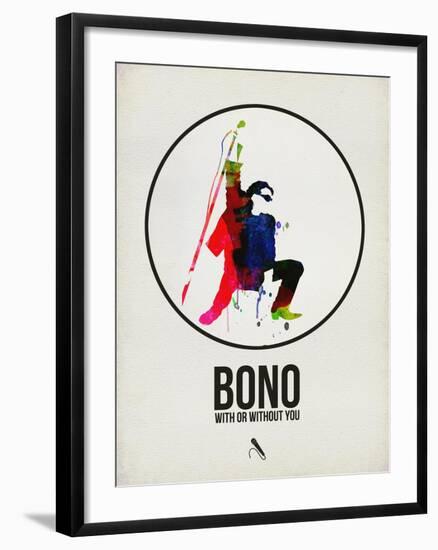 Bono Watercolor-David Brodsky-Framed Art Print