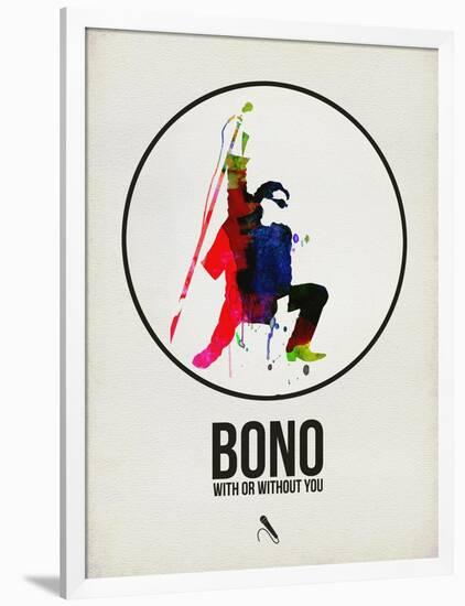 Bono Watercolor-David Brodsky-Framed Art Print