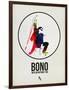 Bono Watercolor-David Brodsky-Framed Art Print