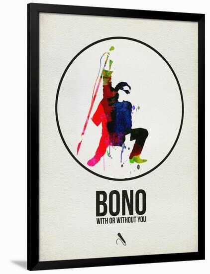 Bono Watercolor-David Brodsky-Framed Art Print