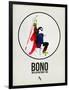 Bono Watercolor-David Brodsky-Framed Art Print