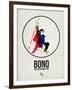 Bono Watercolor-David Brodsky-Framed Art Print