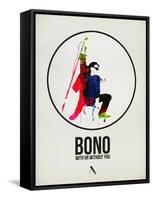 Bono Watercolor-David Brodsky-Framed Stretched Canvas