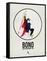 Bono Watercolor-David Brodsky-Framed Stretched Canvas