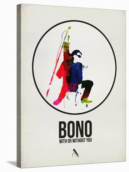 Bono Watercolor-David Brodsky-Stretched Canvas