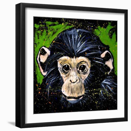 Bonobo Monkey-null-Framed Art Print