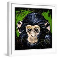 Bonobo Monkey-null-Framed Art Print