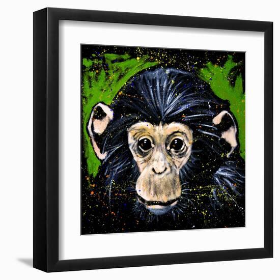 Bonobo Monkey-null-Framed Art Print