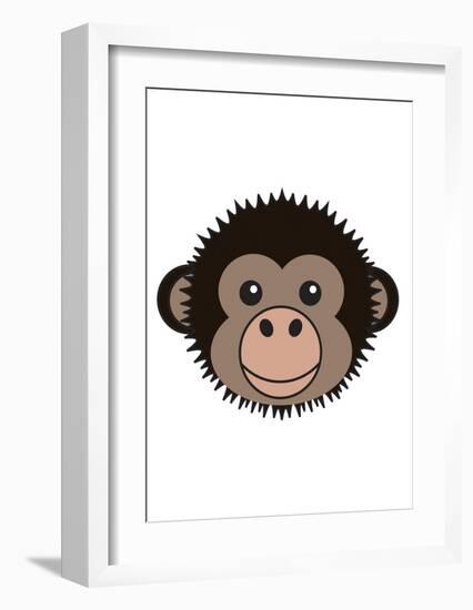 Bonobo-null-Framed Art Print