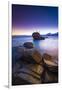 Bonsai Rock at sunset, Lake Tahoe, Nevada, USA-Russ Bishop-Framed Photographic Print