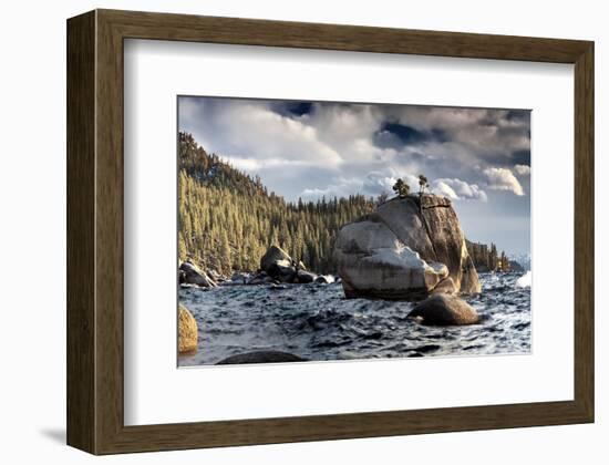 Bonsai Rock Lake Tahoe Nevada-null-Framed Premium Giclee Print