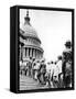 Bonus Army Marchers, 1932-null-Framed Stretched Canvas