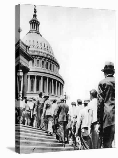 Bonus Army Marchers, 1932-null-Stretched Canvas