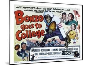 Bonzo Goes to College, Edmund Gwenn, Bonzo, Charles Drake, Maureen O'Sullivan, Gigi Perreau, 1952-null-Mounted Photo