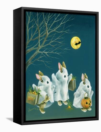 Boo Bunnies-Peggy Harris-Framed Stretched Canvas