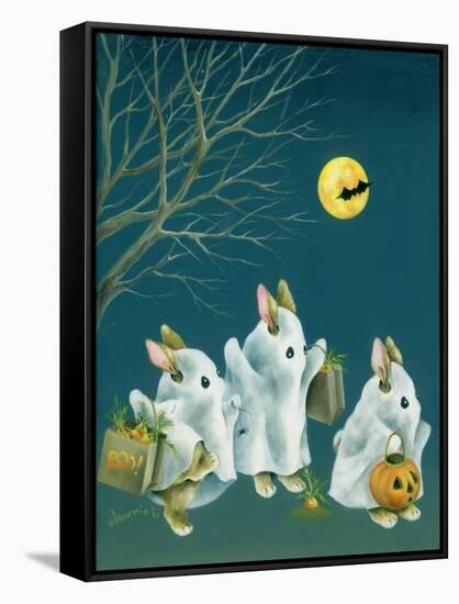 Boo Bunnies-Peggy Harris-Framed Stretched Canvas