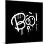 Boo Lettering in Urban Graffity Style. Print for Posters, Graphic Tee, Sweatshirt. Concept for Hall-Svetlana Shamshurina-Mounted Photographic Print