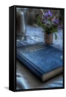 Book and Flowers-Nathan Wright-Framed Stretched Canvas