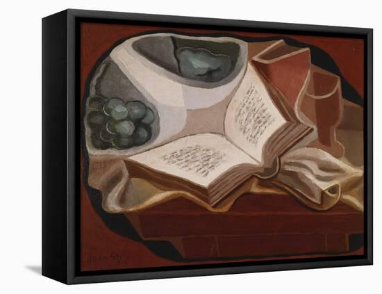 Book and Fruit Bowl-Juan Gris-Framed Stretched Canvas