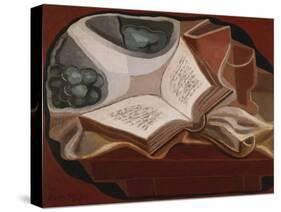 Book and Fruit Bowl-Juan Gris-Stretched Canvas