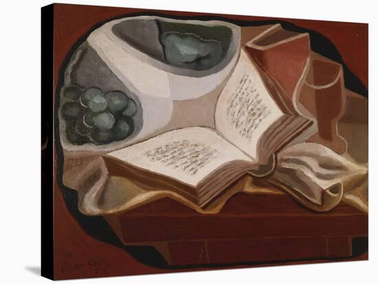 Book and Fruit Bowl-Juan Gris-Stretched Canvas