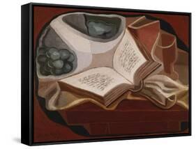 Book and Fruit Bowl-Juan Gris-Framed Stretched Canvas