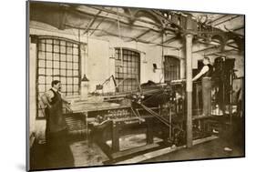 Book and Magazine Printing Press at Harper and Bros., New York City-null-Mounted Giclee Print