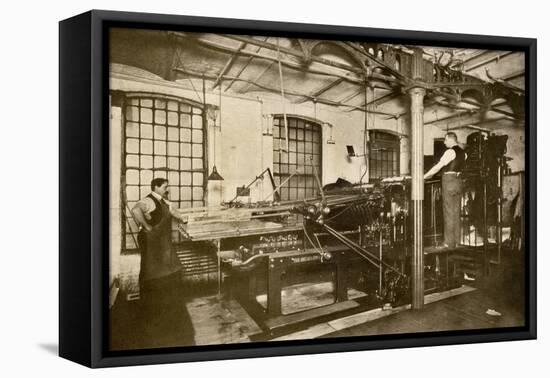 Book and Magazine Printing Press at Harper and Bros., New York City-null-Framed Stretched Canvas