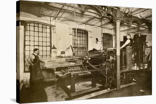 Book and Magazine Printing Press at Harper and Bros., New York City-null-Stretched Canvas