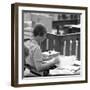 Book Binding Department of the White Rose Press, Mexborough, South Yorkshire, 1968-Michael Walters-Framed Photographic Print