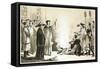 Book Burning by a Manchu Official-null-Framed Stretched Canvas