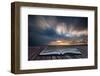 Book Concept Beautiful Sunset Long Exposure Image over Ocean-Veneratio-Framed Photographic Print