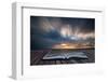 Book Concept Beautiful Sunset Long Exposure Image over Ocean-Veneratio-Framed Photographic Print