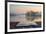 Book Concept Landscape of Lake in Mist with Sun Glow at Sunrise-Veneratio-Framed Photographic Print