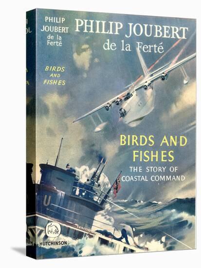 Book Cover for 'Birds and Fishes - the Story of Coastal Command'-Laurence Fish-Stretched Canvas