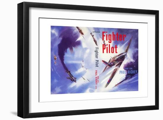 Book Cover for 'Fighter Pilot', 1955-Laurence Fish-Framed Giclee Print