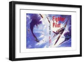 Book Cover for 'Fighter Pilot', 1955-Laurence Fish-Framed Giclee Print